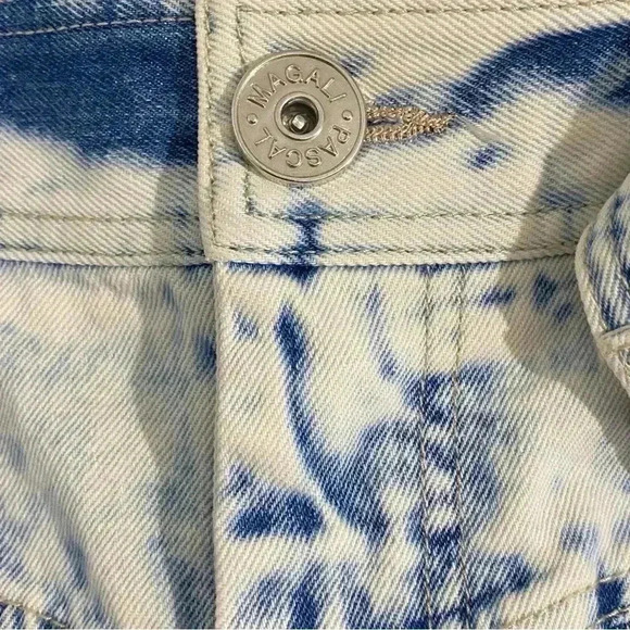 New Magali Pascal Jagger Shorts High Rise Acid Wash Hippie Festival 70 90s Y2K - Picture 14 of 16